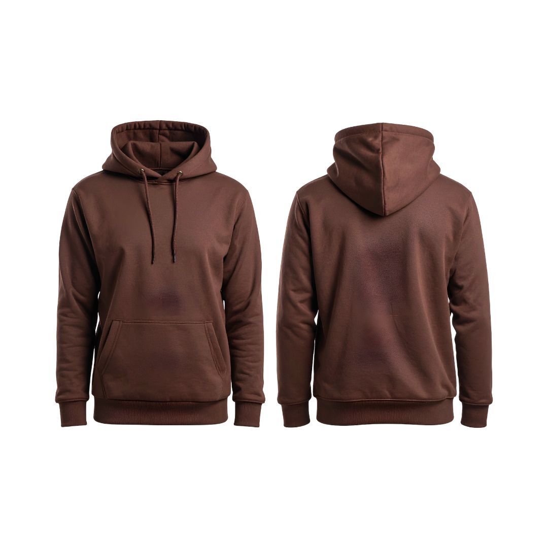 Brown bomber-style jackets hanging side by side.